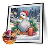 Diamond Painting - Partial Special Shaped Drill - Winter Xmas Duck(Canvas|30*30cm)