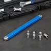 Slim Offset Impact Extension Wrench 15.4in with 4 Drive Adapters