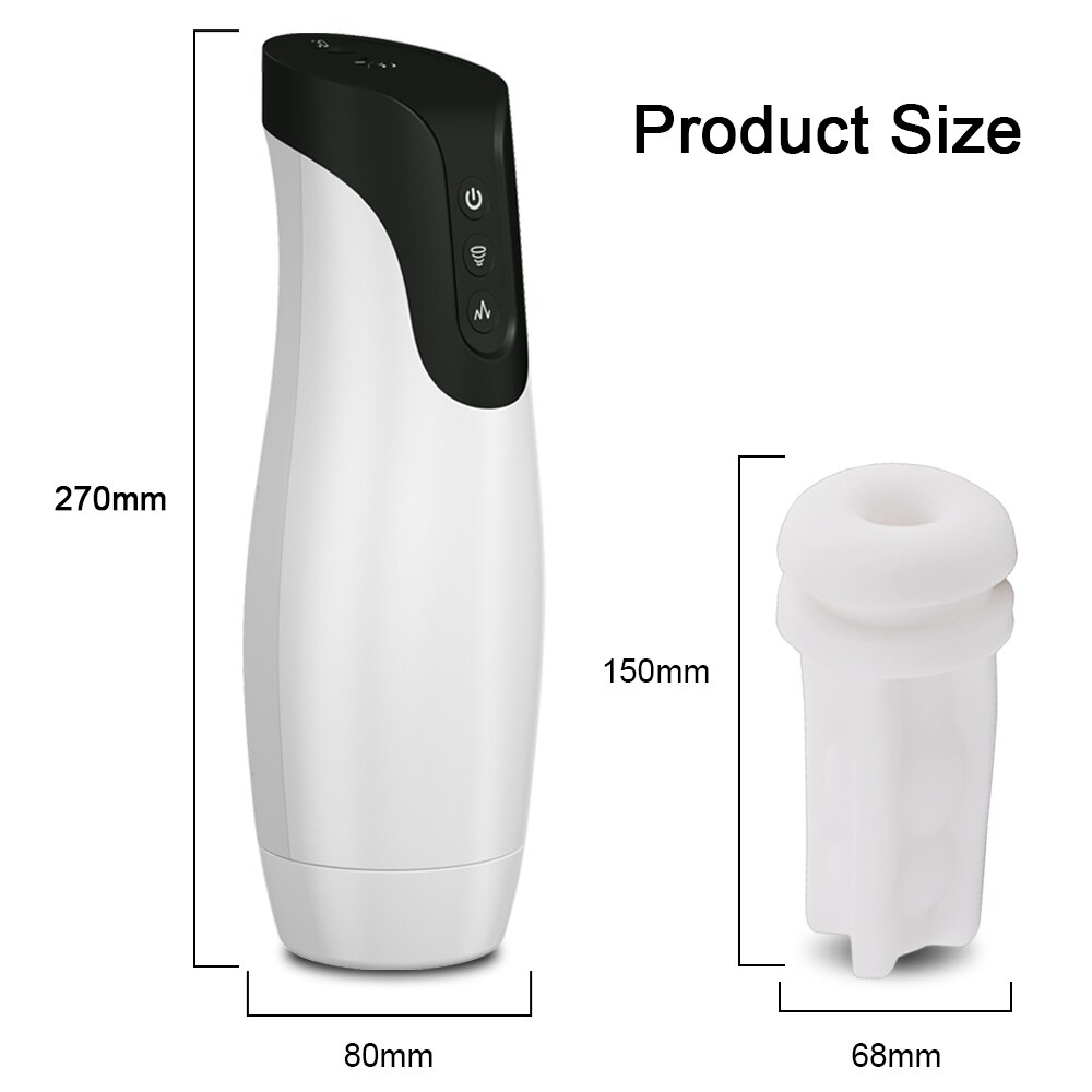 Interactive Voice-Controlled Sucking & Vibrating Masturbation Cup