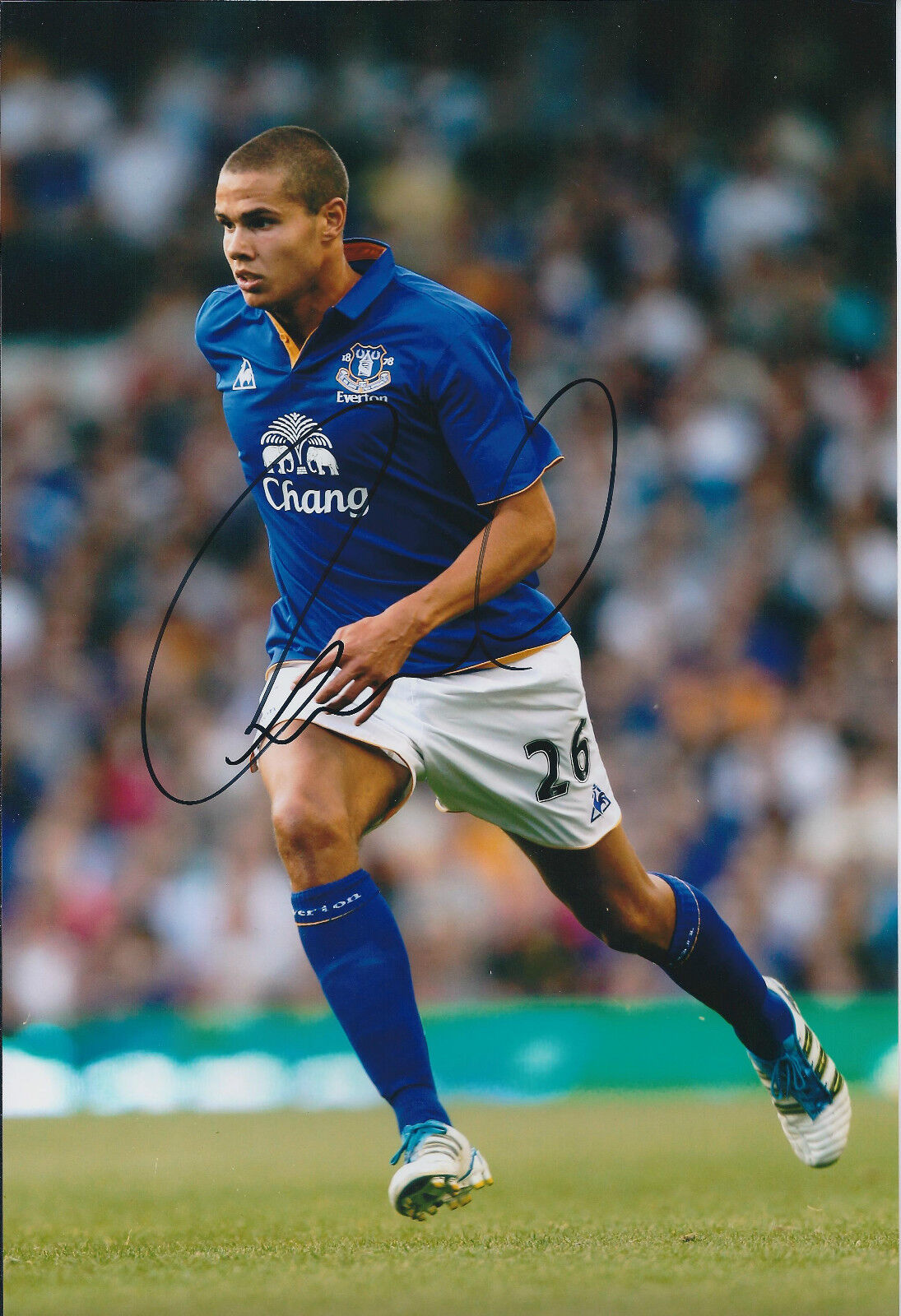 Jack RODWELL HAND SIGNED ENGLAND 12x8 Photo Poster painting AFTAL Autograph COA EVERTON