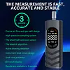 Breathalyzer with LCD Display and 5 Mouthpieces Portable Breath Alcohol Tester
