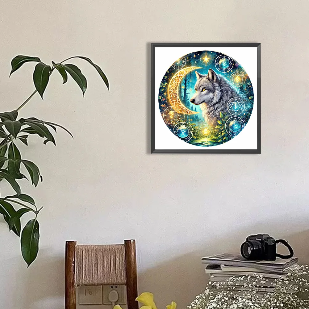 Diamond Painting - Full Round Drill - Wolf(Canvas|30*30cm)