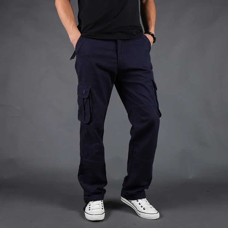 Men's Oversized Casual Pants with Multiple Pockets