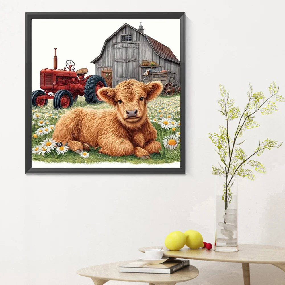 Diamond Painting - Full Round Drill - Calf(Canvas|30*30cm)