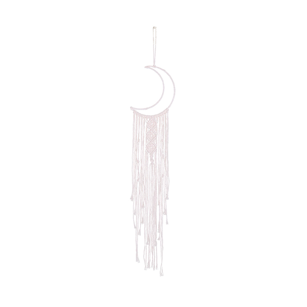 

Moon Macrame Tassel Dream Catcher Boho Home Wall Woven Tapestry Pendant, 501 Original