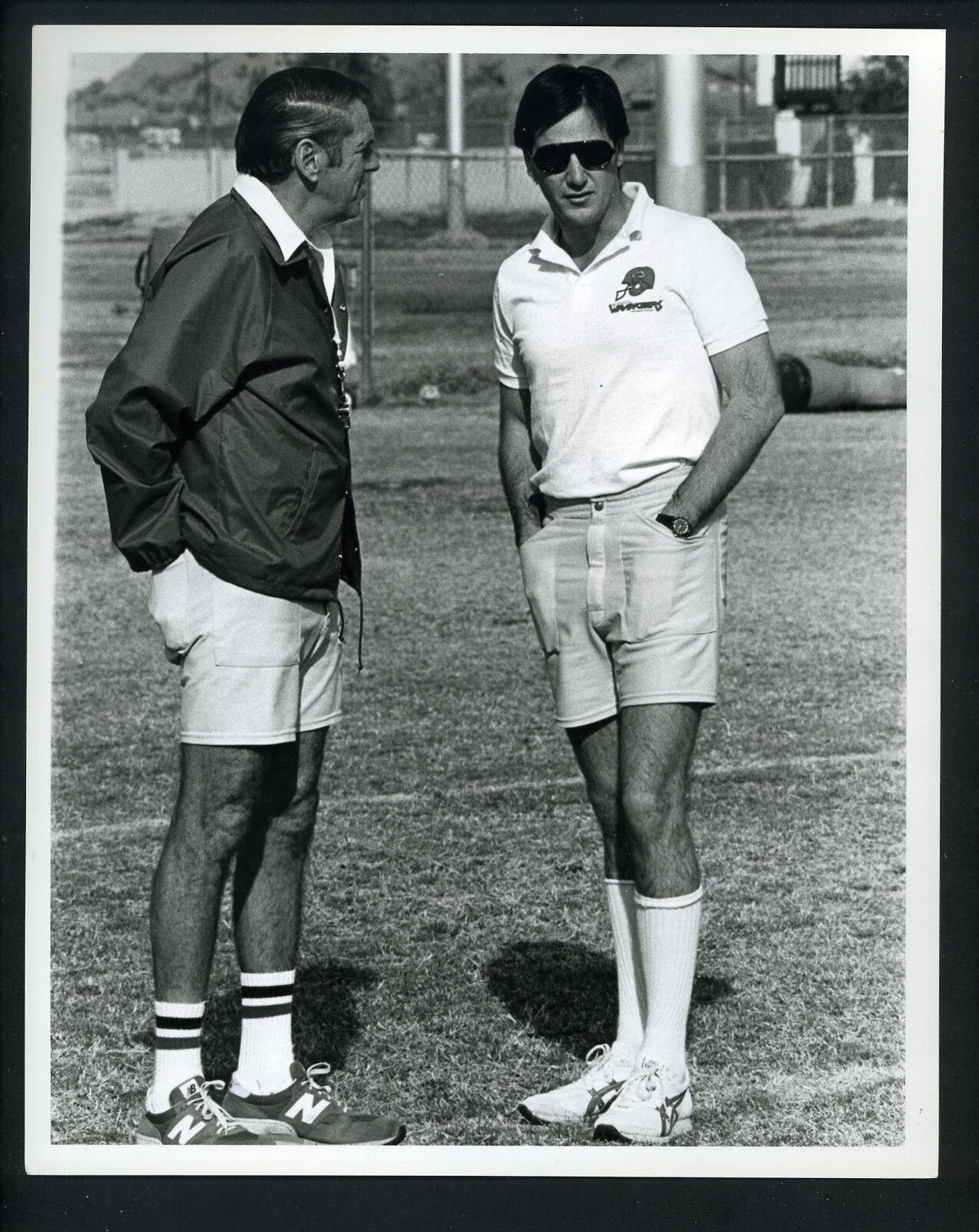 George Allen coach USFL Arizona Wranglers with GM Bruce Allen 1984 Press Phot0