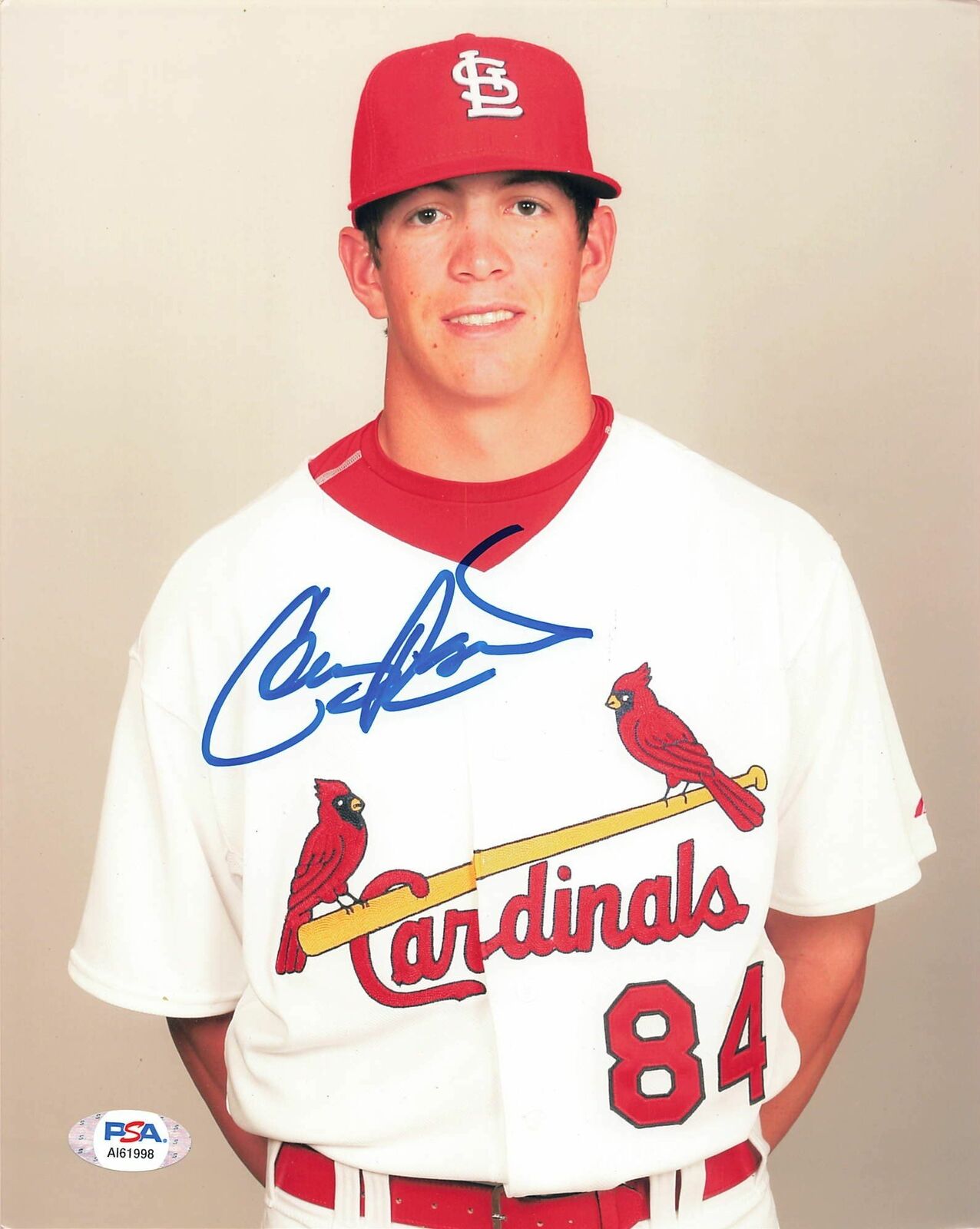 COLBY RASMUS signed 8x10 Photo Poster painting PSA/DNA Autographed St. Louis Cardinals