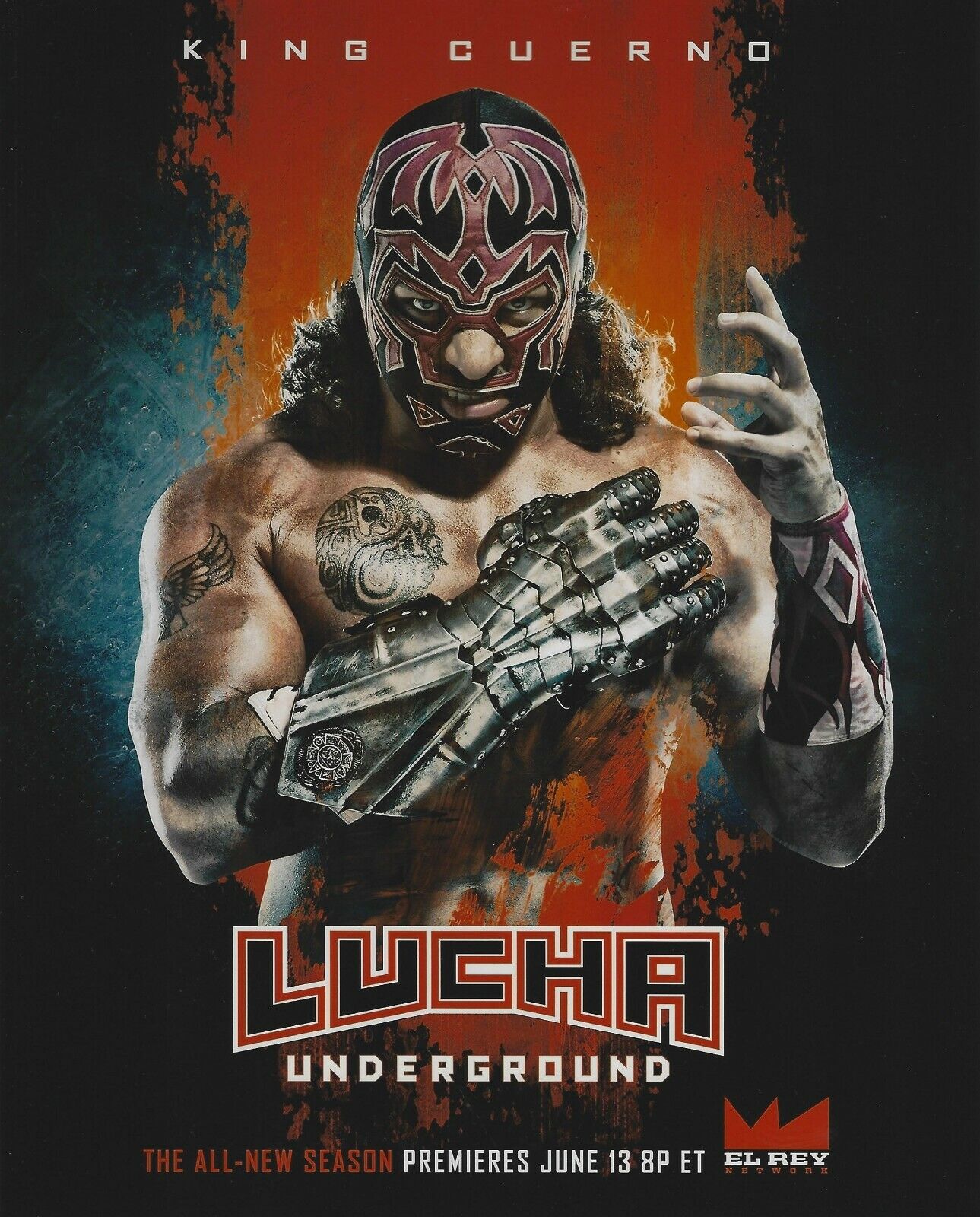 King Cuerno 8x10 Photo Poster painting Lucha Libre AAA Hijo Del Fantasma Underground WWE NXT 1