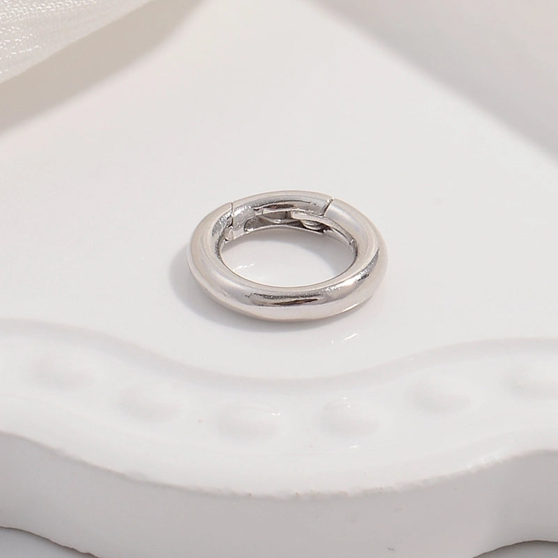 1 Piece 925 Sterling Silver 22K Gold Plated Rhodium Plated Silver Plated Round Star Oval Jewelry Buckle Jewelry Accessories