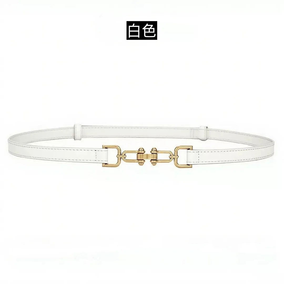 Nigikala Nigikala Women's Delicate High-End Front Buckle With Belt Knitted Dress