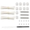Day Night Window Shade Restringing Kit RV Pleated Shade Repair Kit (White)