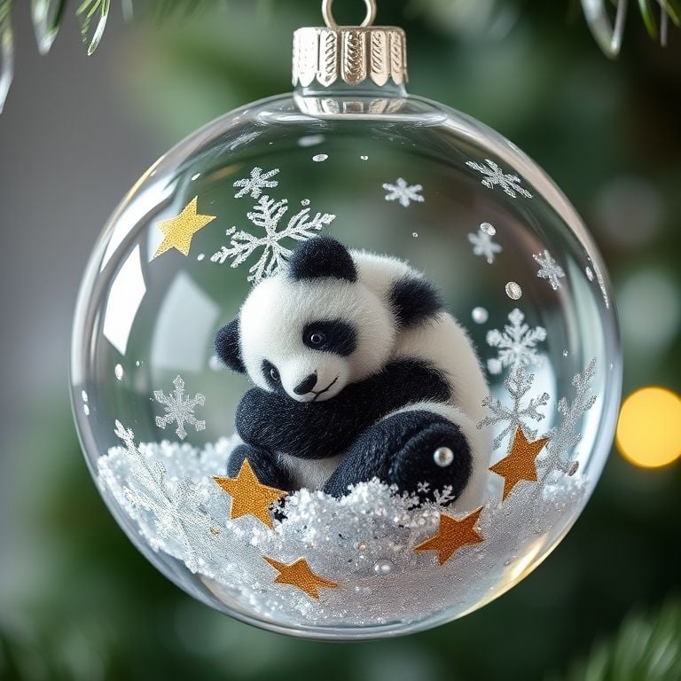2026 Wildlife Wonders Collection Crystal Glass Ornament(3D)