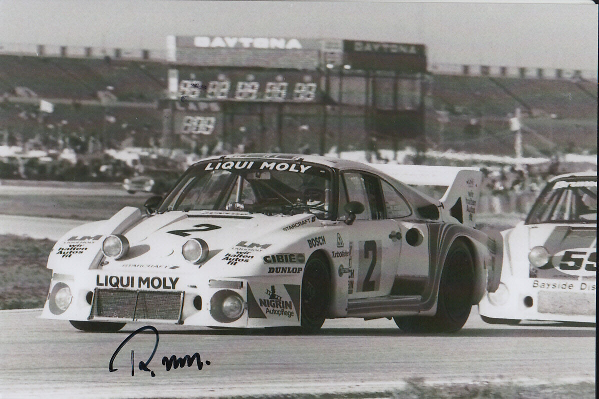 REINHOLD JOEST HAND SIGNED PORSCHE 935J 6X4 Photo Poster painting 1980.