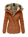 Women's Outdoor Hiking Windproof Parka Faux Fur Lined Coat