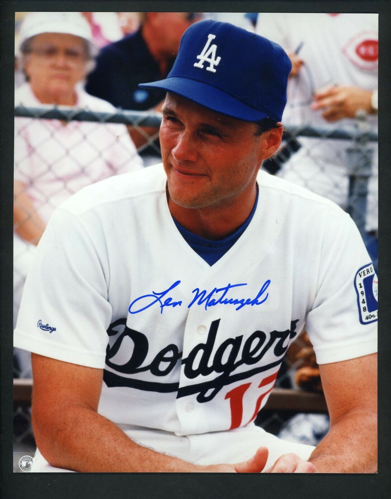 Len Matuszek Signed Autographed 8 x 10 Photo Poster painting Los Angeles Dodgers  SHIPPING