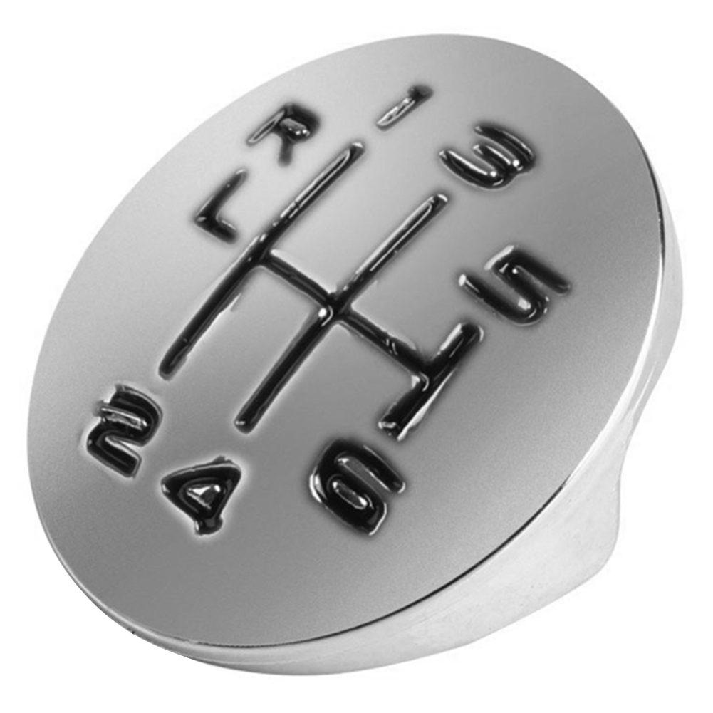 

Chromed Plastic 6 Speed Manual Gear Shift Knob Cap Cover Emblem for Renault, 5 speed, 501 Original