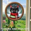 Cat DIY Diamond Painting Hanging Pendants Acrylic Crafts Kit for Home Wall Decor