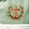 Acryl Weihnachtskarussell Kranz - 5d DIY Handwerk Anhänger