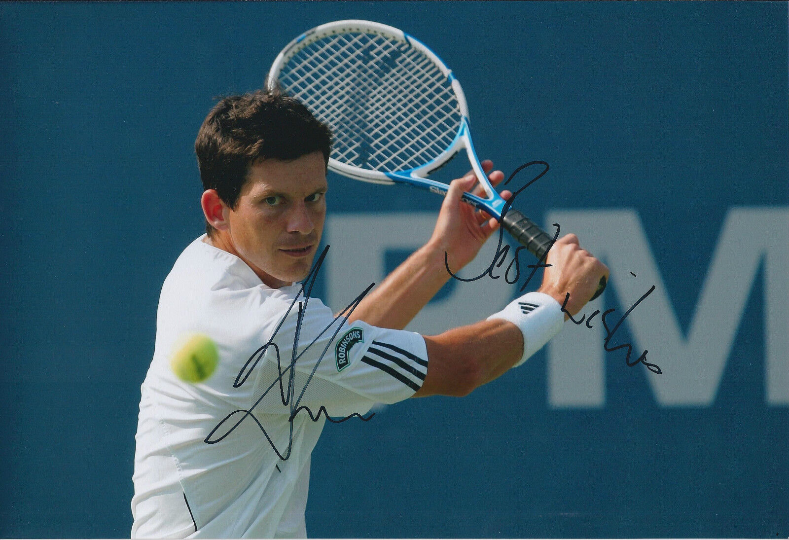 Tim HENMAN Signed 12x8 Autograph Photo Poster painting AFTAL COA US Open Tennis Wimbledon