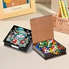 Diamond Painting Snowman Leather Notecard Box Gem Art Sticky Note Holder
