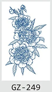 Drop Shipping Temporary Tattoo Stickers Sexy Flowers Juice Ink Lasting Girl Arm Neck Back Waist Buttocks Fake Tatoo Hot Sale DIY