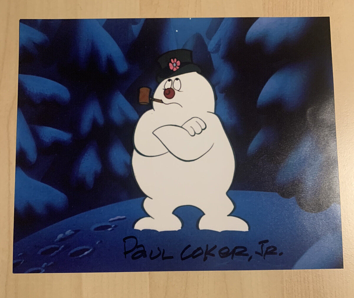 PAUL COKER JR SIGNED 8x10 Photo Poster painting AUTOGRAPHED FROSTY THE SNOWMAN CARTOONIST COA