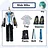 [Wetrose] In Stock Miku Cosplay Costume V2 01 Classic Female Male Fanart Vocaloid Anime Dress Kawaii Leather Latex Cos Wig Shoes Full Set