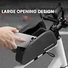 Bicycle Magnetic Lid Top Tube Bag Bicycle Front Frame Bag for Mountain Road Bike