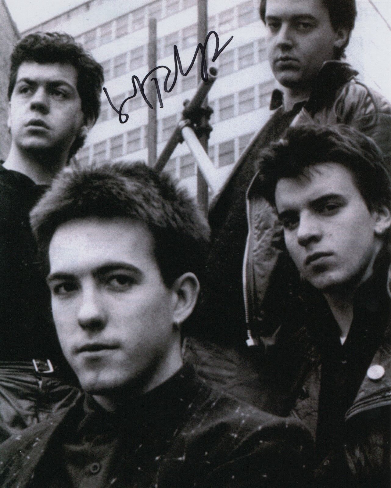 Lol Tolhurst drummer of The Cure REAL hand SIGNED 8x10 Photo Poster painting #2 COA