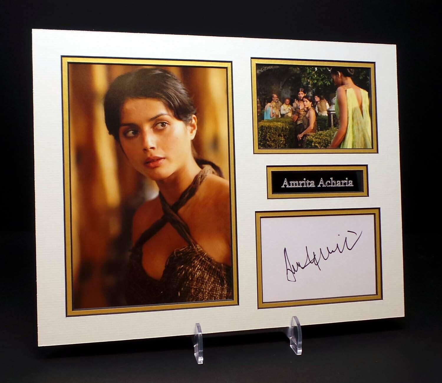 Amrita ACHARIA Signed Mounted Photo Poster painting Display AFTAL RD COA Game of Thrones IRRI