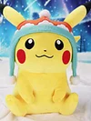 Licensed Winter Ver. Pikachu Super Soft Short Plush Doll - Free Shipping - Pokemon [In Stock]