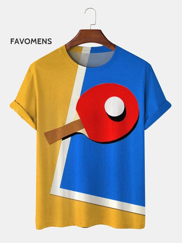 Sports Table Tennis Pingpong T-Shirt Multicolor / S