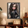 Sweet Cool Girl-Full Round Diamond Painting 30*40CM