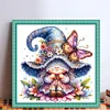 Butterfly Gnome - 11CT Stamped Cross Stitch - 45*45cm