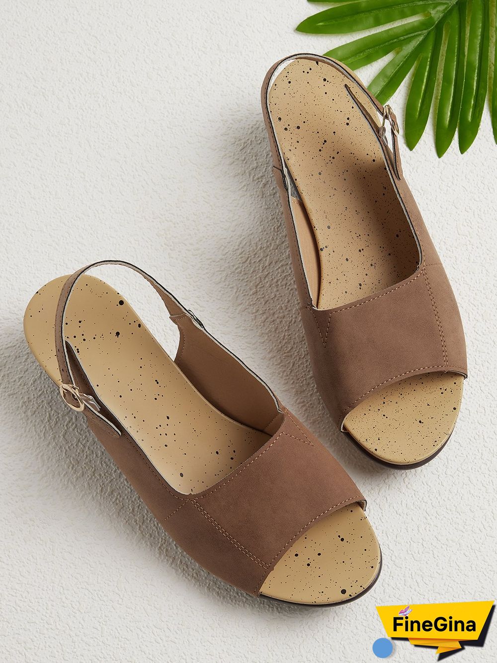 Retro Solid Simple Open Toe Chunky Heel Sandals