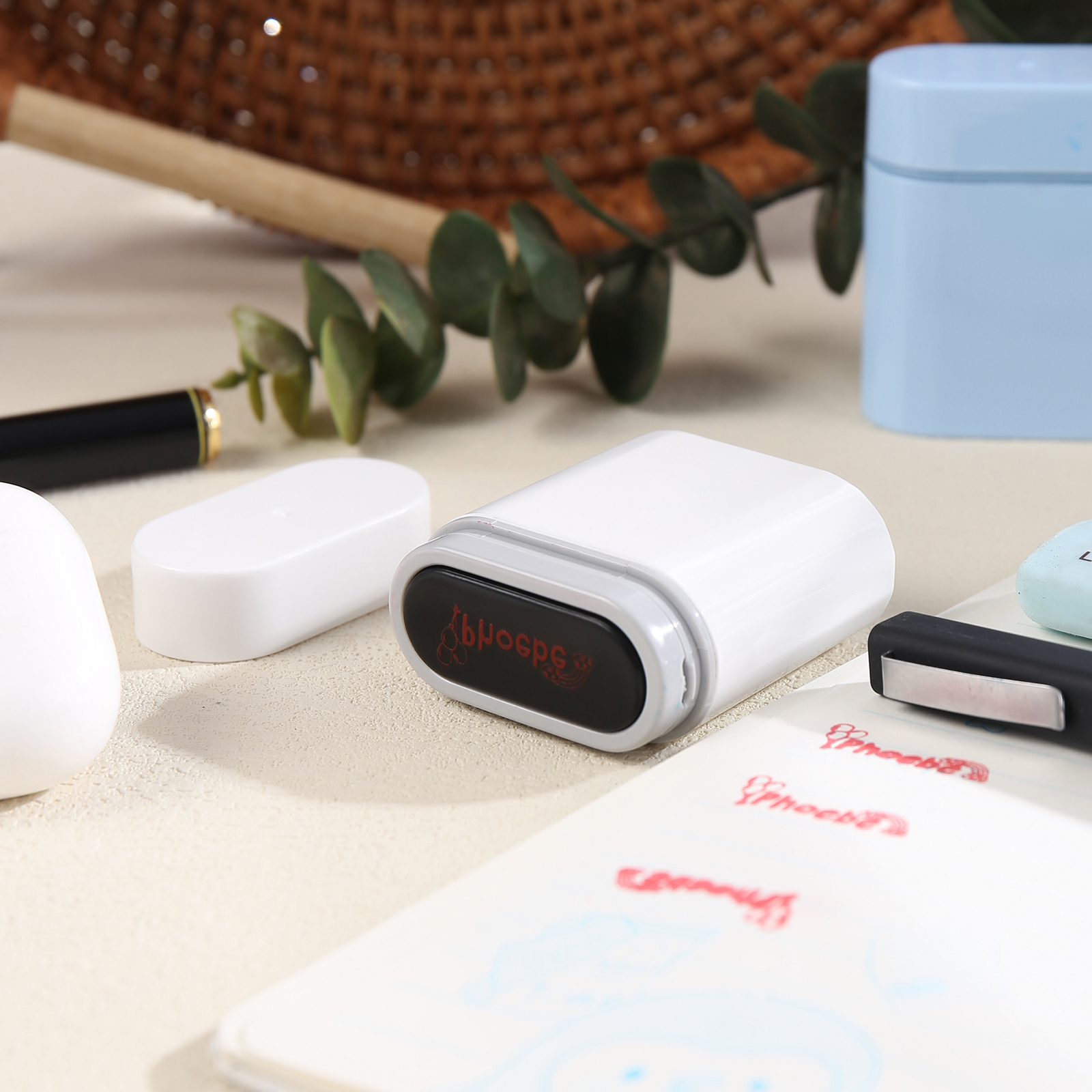 Timbro con nome personalizzato ragazzo regalo per studente scuola insegnante su libro/vestito