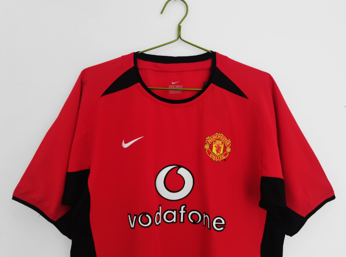 Retro 02/04 Manchester United Home Football T-Shirt Thai Quality