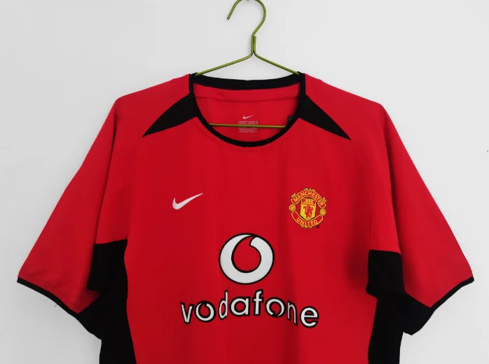 Retro 02/04 Manchester United Home Football T-Shirt Thai Quality