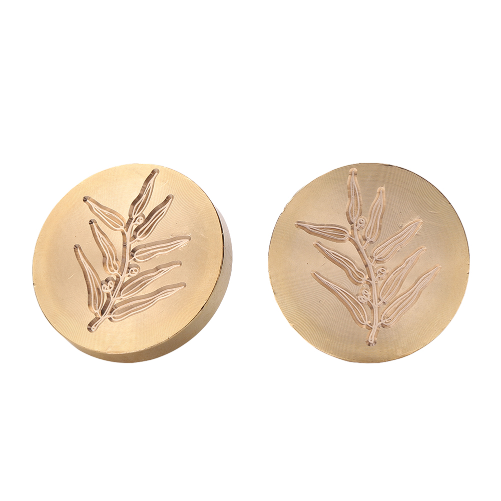 

30mm Round Grass Flower Wax Sealing Stamp Head - Wax Seal Stamp, 501 Original