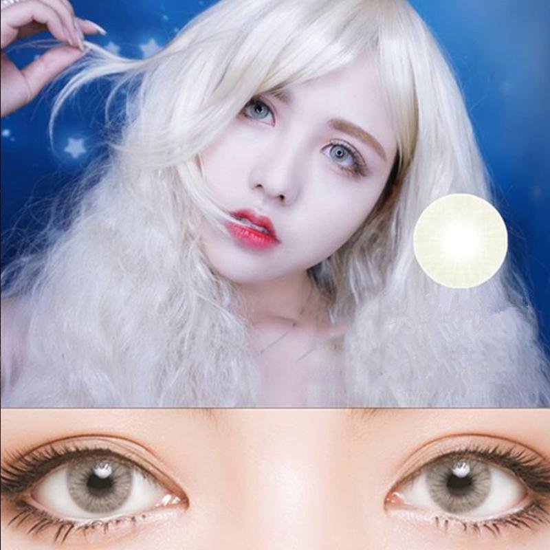 Lemon yellow (12 months) contact lenses