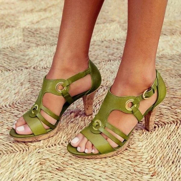 New Elegant Pumps Vintage Women Sandals
