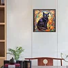 Diamond Painting-DIY Full Round Drill Stained Glass Cat