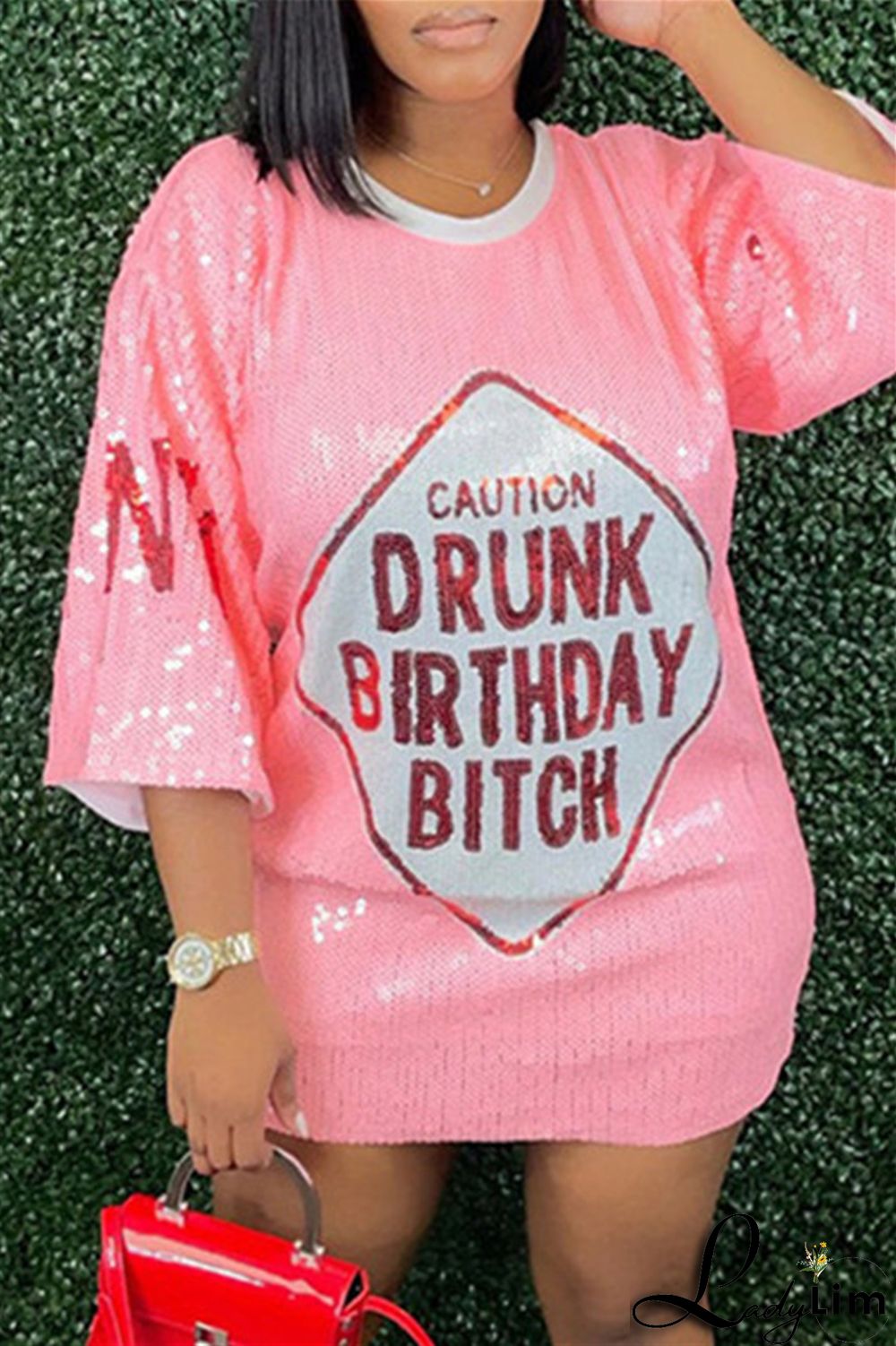 Stripe Fashion Casual Patchwork Sequins O Neck A Line Dresses