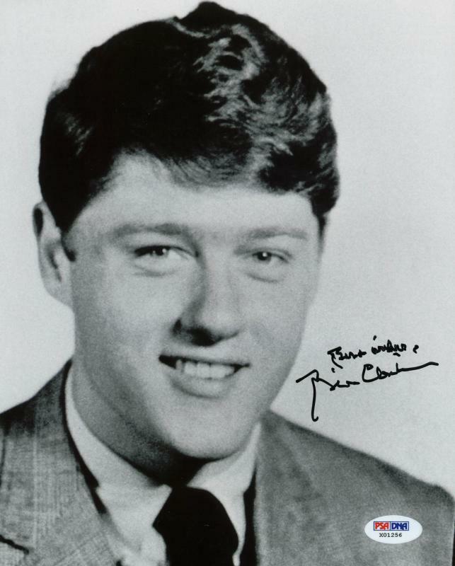 President Bill Clinton Signed Authentic 8X10 Photo Poster painting Autographed PSA/DNA #X01256