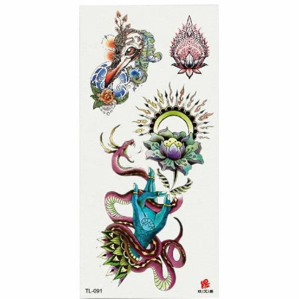 Temporary Tattoo Sticker Waterproof Fashion Women Men Japanese Geisha Warrior Samurai Fake Body Art Children Adult Hand Tattoo