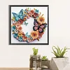 Butterfly Wreath-Crystal Rhinestone Diamond Painting