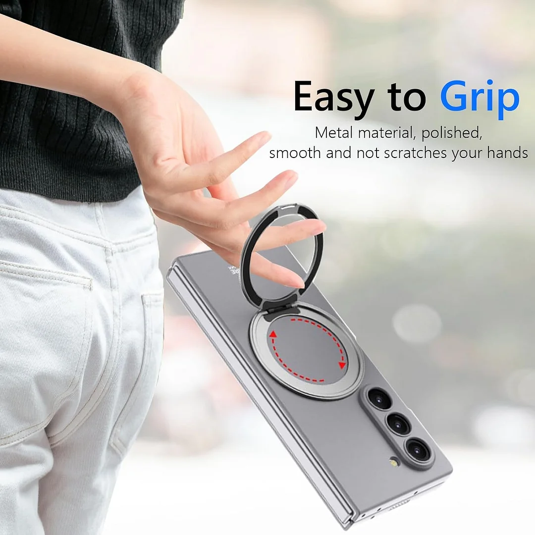 Compatible with Samsung ZFold7/6 mobile phone case 5/4 external 360 rotating bracket magnetic wireless charging ultra-thin protective cover