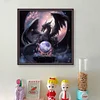 Dragon And Crystal Ball-Full Embroidery 3 Strands 11CT Stamped Cross Stitch-40*40CM