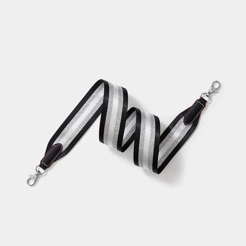 Cowhide Leather Wax Line Stripe Bag Strap