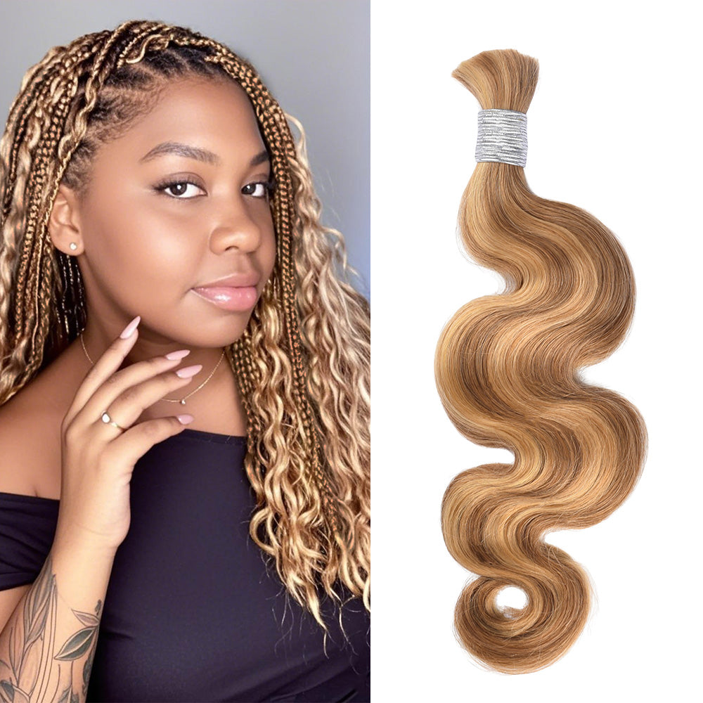#27/30 Body Wave Hair Bulk | For Braiding | 100% Human Hair | BORUIHAIR